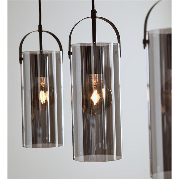 Glory fekete függő mennyezeti lámpa 3 izzóval - Markslöjd-image-1