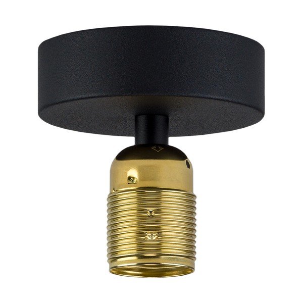Uno fekete mennyezeti lámpa, aranyszínű foglalattal - Sotto Luce-image-2