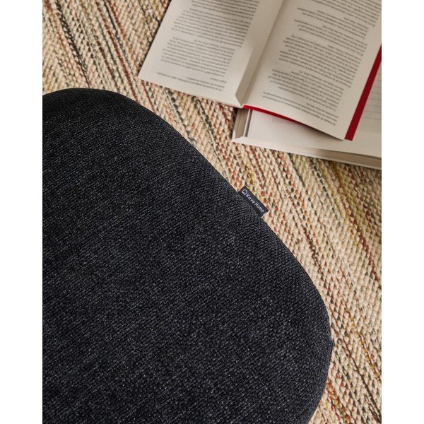 Sötétkék zsenília lábtartó Teryl – Kave Home-image-3