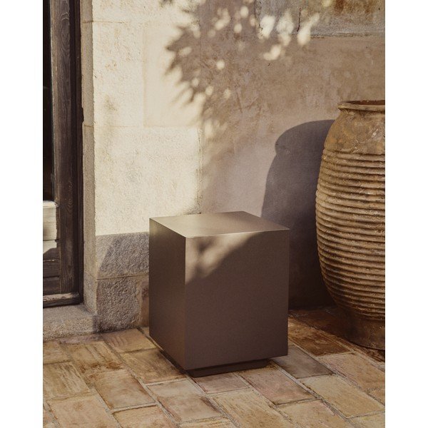 Beton kerti kisasztal 35x35 cm Rustella – Kave Home-image-2
