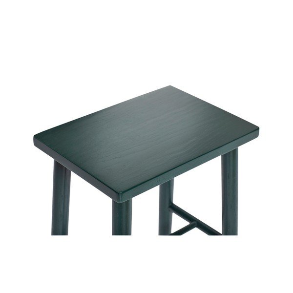 Oak Bar stool sötétzöld bárszék tölgyfából, magasság 52 cm - Hübsch-image-1