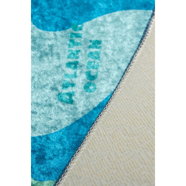 Map kék csúszásgátlós gyerekszőnyeg, 100 x 160 cm Conceptum Hypnose-image-1