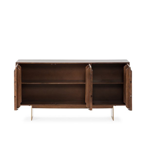 Barna mangófa komód 145x76x40 cm Trisha – MOME-image-3