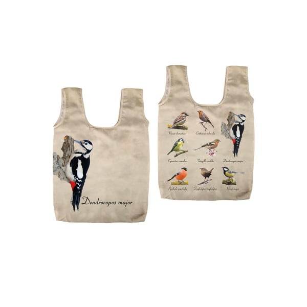 Fly összehajtható bevásárlótáska madár mintával - Esschert Design-image-2