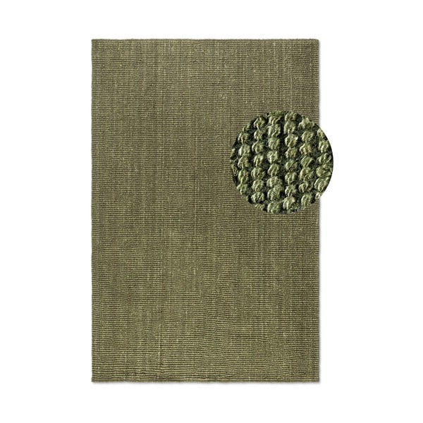 Khaki juta szőnyeg 60x90 cm Bouclé – Hanse Home