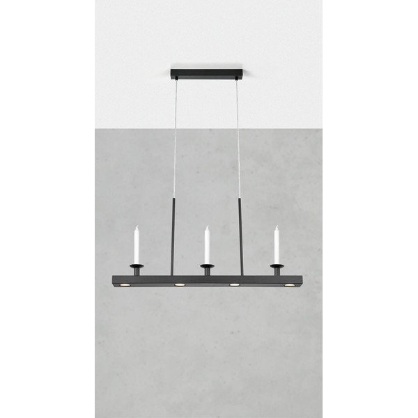 Fekete fém LED dimmelhető függőlámpa Dining – Markslöjd-image-1