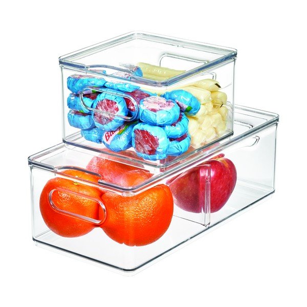 Átlátszó tárolódoboz fedéllel, 15,2 x 15,2 x 10,8 cm - iDesign The Home Edit-image-4