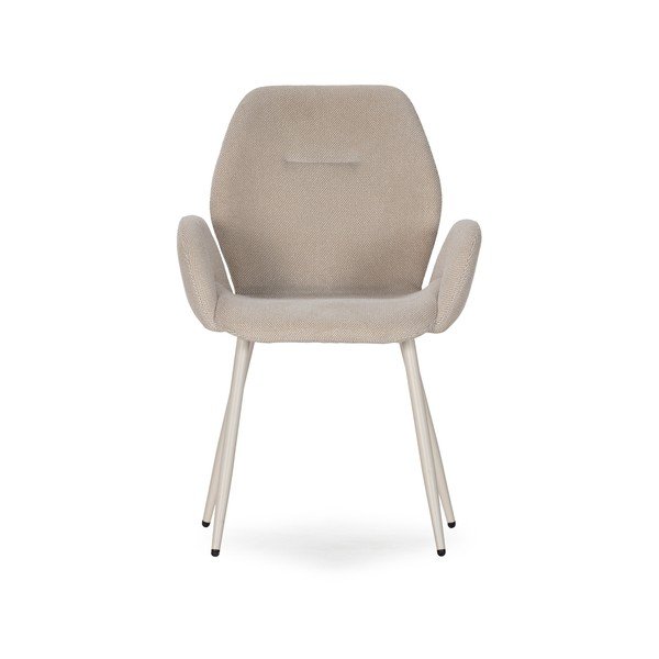 Bézs kárpitozott étkezőfotel szett 2 db-os Ansu – Marckeric-image-2