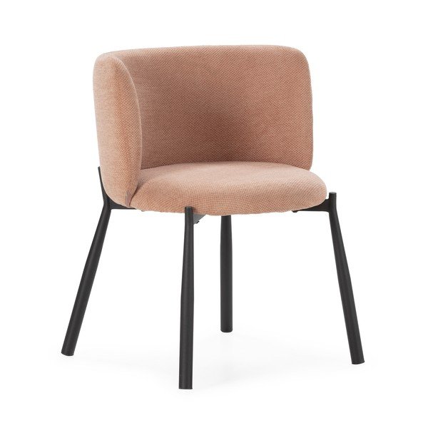 Barackszínű kárpitozott étkezőfotel szett 2 db-os Ginny – MOME