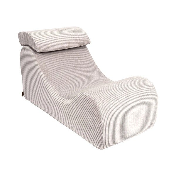 Krémszínű kordbársony gyerek fotel Wave – Meowbaby-image-2