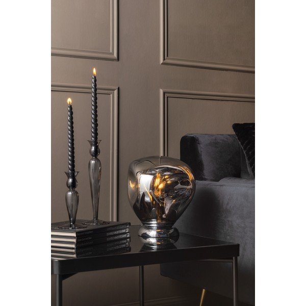 Swirl barna üveg gyertyatartó, magasság 17 cm - PT LIVING-image-1