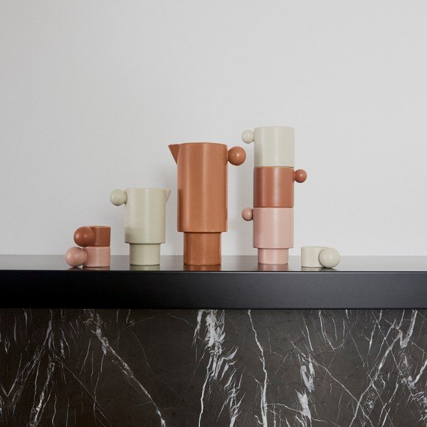 Világos rózsaszín porcelán bögre Inka – OYOY Living Design-image-1