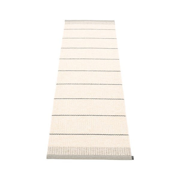 Világosszürke-krémszínű kültéri-beltéri futószőnyeg 60x200 cm Belle Warm Grey – Pappelina