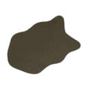 Sötétzöld szintetikus szőrme szőnyeg 60x90 cm Sherpa – Casa Selección