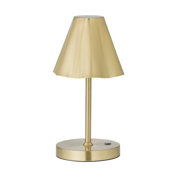 Sárgaréz színű LED asztali lámpa fém búrával (magasság 28 cm) Lianna – Bloomingville