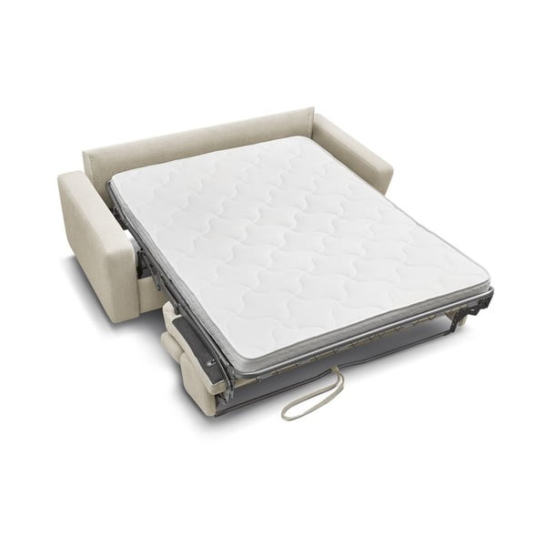 Krémszínű kinyitható kanapé 195 cm Monaco – Bobochic Paris-image-4