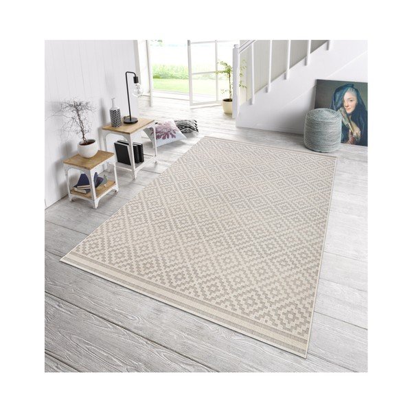 Meadow szürke-krémszínű kültérre is alkalmas futószőnyeg, 80 x 200 cm - NORTHRUGS-image-1