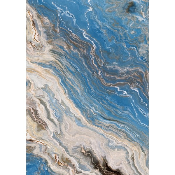 Kék fürdőszobai kilépő szett 2 db-os 60x100 cm – Foutastic-image-2