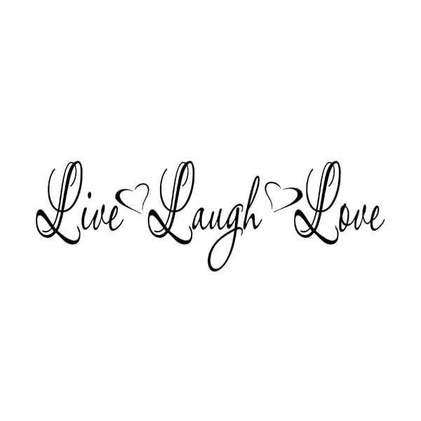 Live Laugh Love vinil falmatrica, 92 x 29 cm