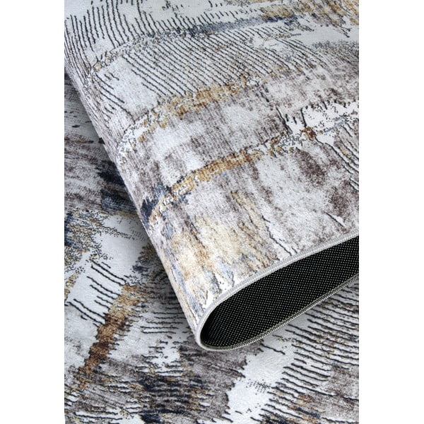 Világosszürke szőnyeg 120x160 cm Malard Anthracite Gold – Elle Decoration-image-3