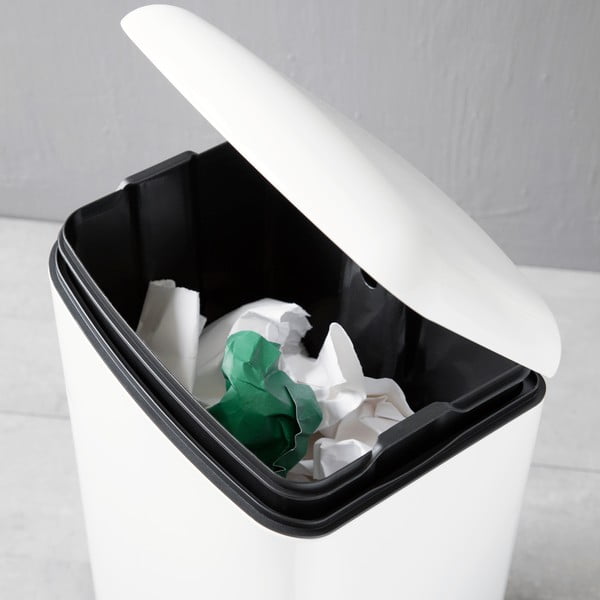 Square Dustbin fehér szemeteskosár, 30 l - Steel Function-image-1