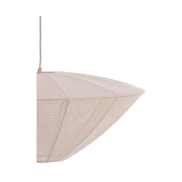 Krémszínű függőlámpa textil búrával Satilla – Light & Living-image-4