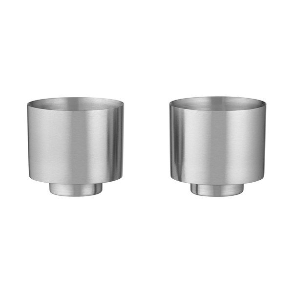 Ezüstszínű rozsdamentes acél duplafalú csésze szett 2 db-os Makoto Steel – Blomus