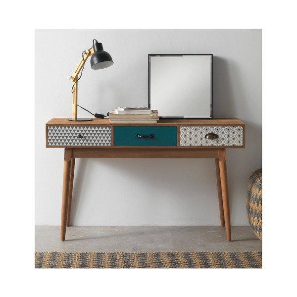 Wooden fekete asztali lámpa - Geese-image-2