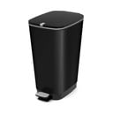 Matt fekete műanyag pedálos szemetes 45 l Chic Bin – KIS