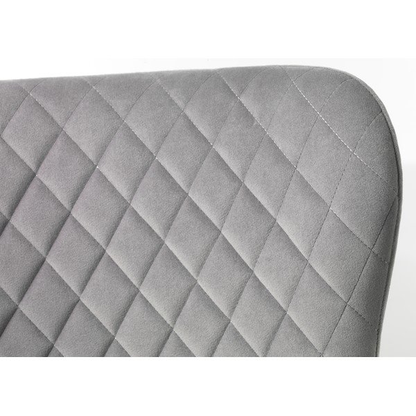 Világosszürke bársony fotel Ottowa – Unique Furniture-image-1