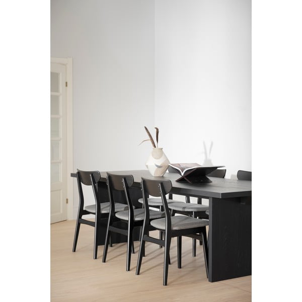 Fekete étkezőszék szett 2 db-os Rodham - Rowico-image-2