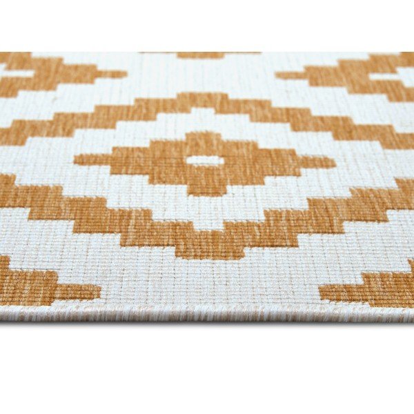 Okkersárga-fehér kültéri szőnyeg 200x290 cm Malta – NORTHRUGS-image-3