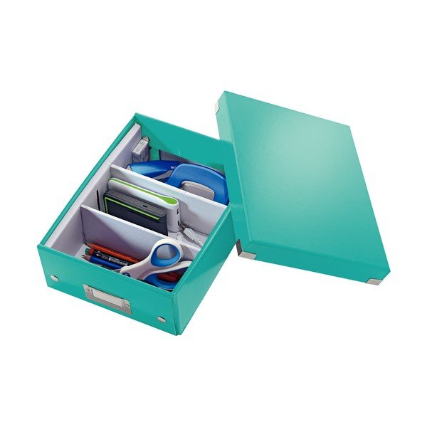Office türkizkék rendszerező doboz, hossz 28 cm Click&Store - Leitz-image-3