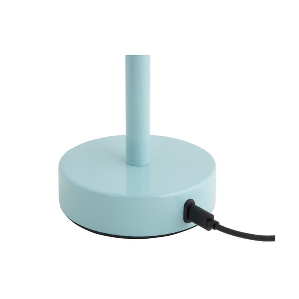 Világoskék LED asztali lámpa fém búrával (magasság 24,5 cm) James – Leitmotiv-image-4