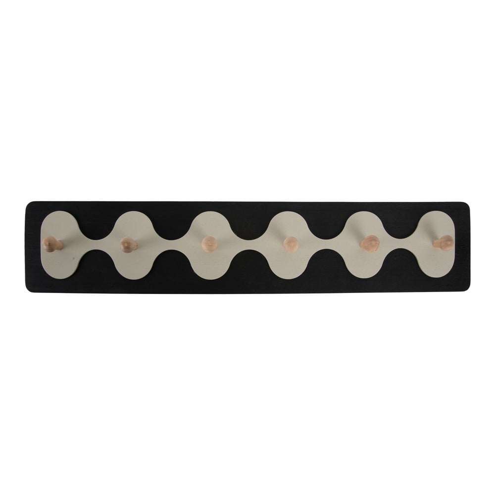 Fekete fali fogas 60 cm Rizar  – PT LIVING