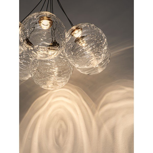 Sárgaréz színű üveg LED dimmelhető függőlámpa ø 42 cm Blazik – Nova Luce-image-1