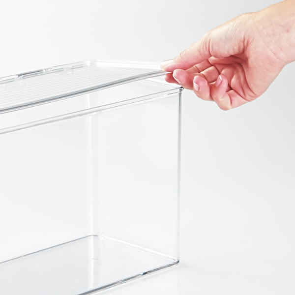 Átlátszó fedeles tároló, 14,5 x 34 cm - iDesign-image-1