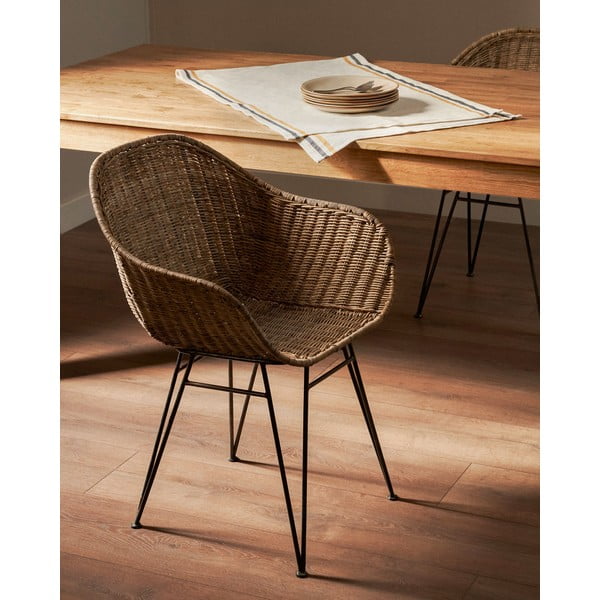 Natúr színű étkezőszék Chart – Kave Home-image-1