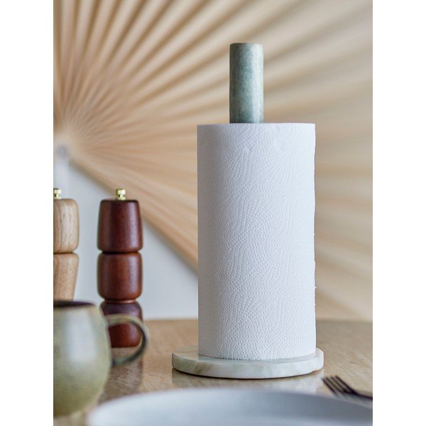 Világoszöld márvány papírtörlő tartó ø 15 cm Emy – Bloomingville-image-1
