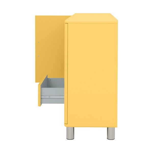 Sárga alacsony komód 146x92 cm Malibu - Tenzo-image-3