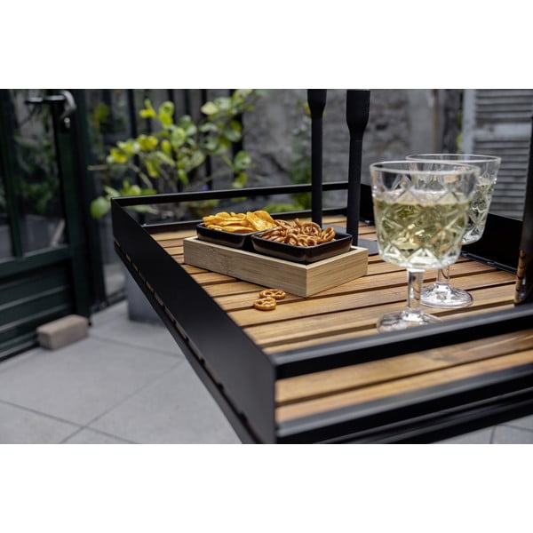 2 db fekete kerámia szervírozó tál tálcával Elo - Wenko-image-3