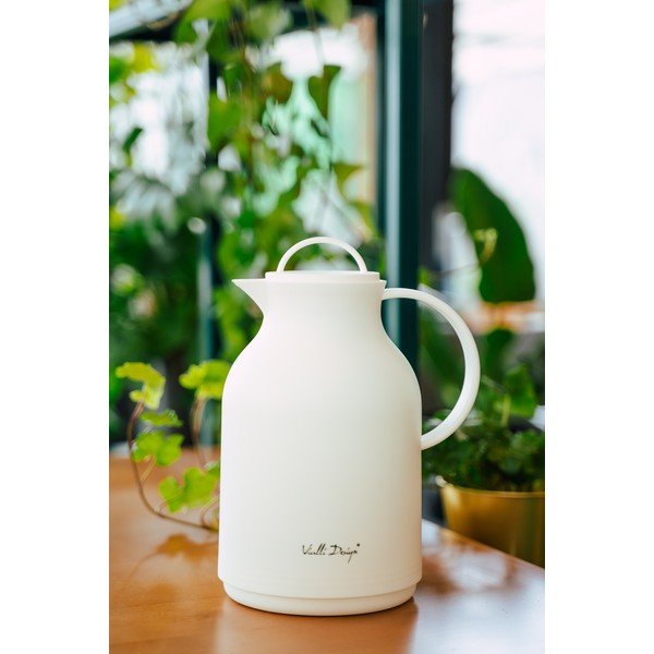 Fehér termosz, 1 l - Vialli Design-image-1