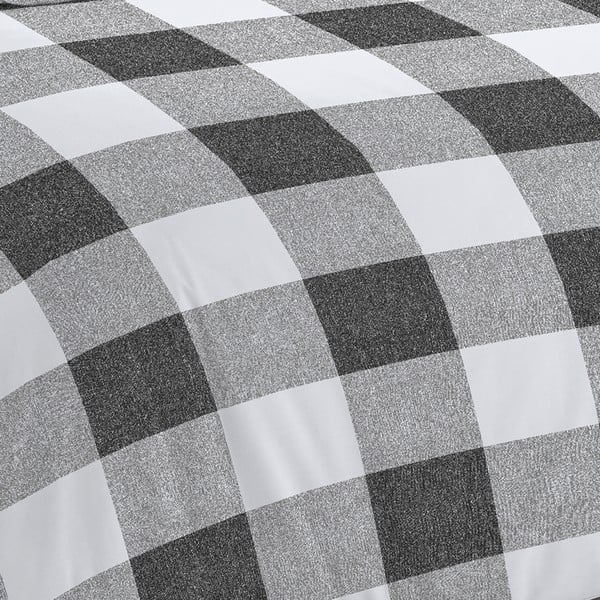 Fehér-szürke ágyneműhuzat 200x135 cm Bold Check - Cloudsoft-image-3