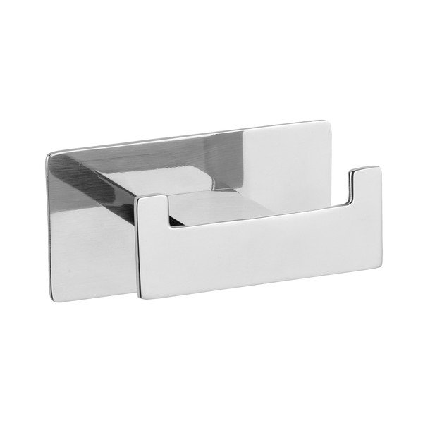 Fényes ezüstszínű öntapadós rozsdamentes acél akasztó Genova – Wenko-image-2