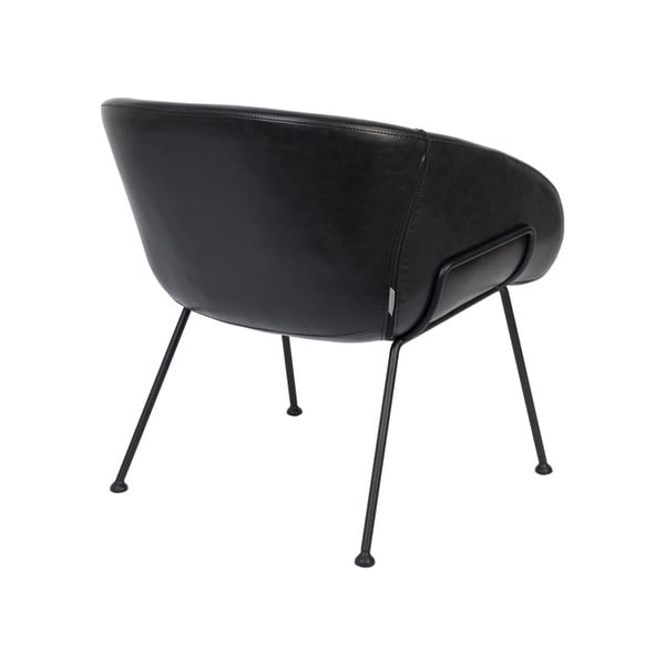 Feston fekete műbőr fotel - Zuiver-image-4