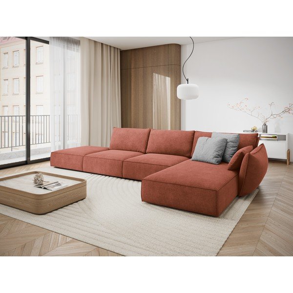 Piros sarokkanapé (jobb oldali) Vanda – Mazzini Sofas-image-1