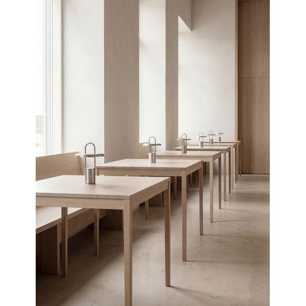 Ezüstszínű rozsdamentes acél LED dimmelhető asztali lámpa (magasság 25 cm) Pier – Stelton-image-2