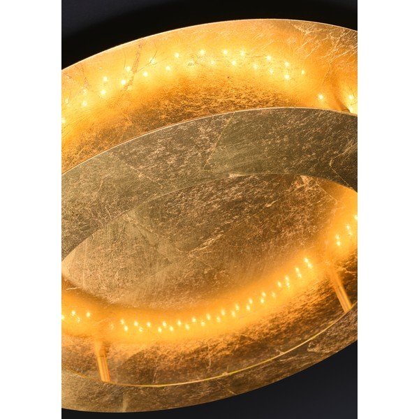 Aranyszínű LED mennyezeti lámpa fém búrával 50x50 cm Merle – Candellux Lighting-image-1