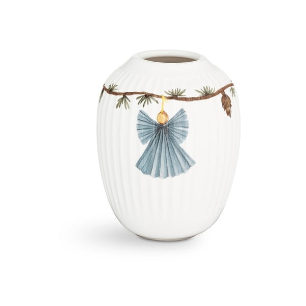Hammershøi fehér karácsonyi porcelán váza, magasság 10,5 cm - Kähler Design