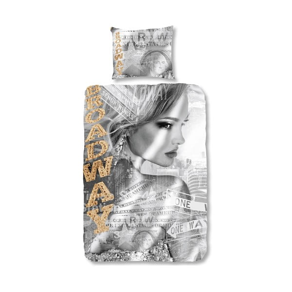 Broadway Girl pamut ágyneműhuzat , 135 x 200 cm - Muller Textiels